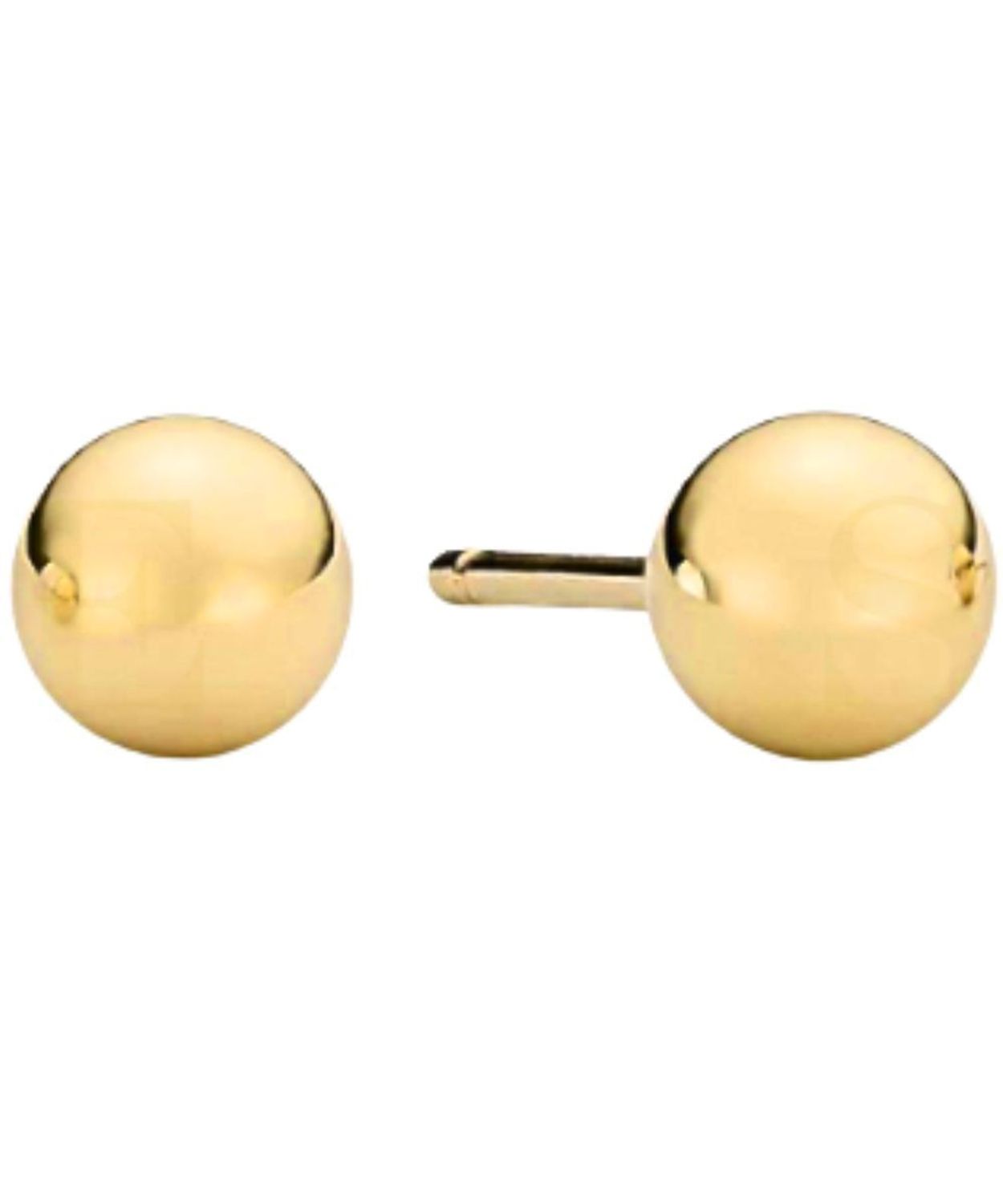 Złote kolczyki kulki 4 mm 333 – unisex, lekkie sztyfty Au.jpg